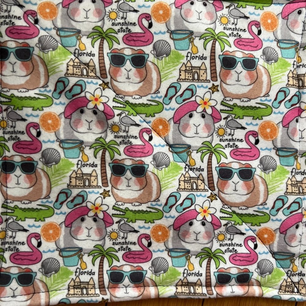 Lot of 2 Guinea Pig Fleece P Piddle Pad Pair 11” Limited Supply Reversible NEW